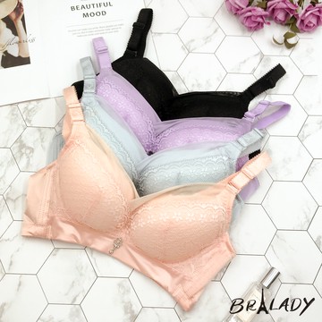 波蕾妮｜竹炭包覆交叉蕾絲無鋼圈【6692】C D 薄杯 機能內衣 網紗 11/16