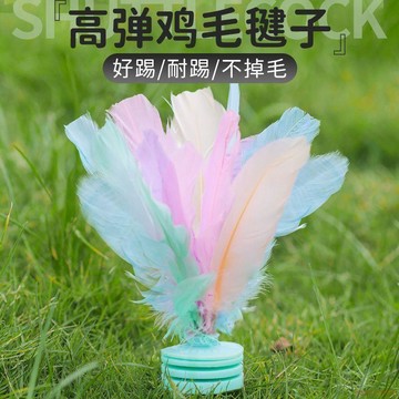 桃園出貨✨彩色毽子兒童小學生運動專用成人鍵子踢毽子毽球比賽專用健腱踺子
