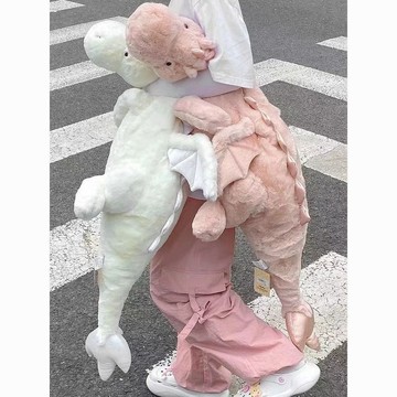 🛒臺灣24h🌳小飛龍公仔玩偶睡覺抱枕夾腿女生牀上超大毛絨抱枕生日禮物