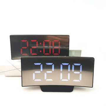 【格成】MA-855 多功能鏡面電子鐘-白光/紅光(顏色隨機)