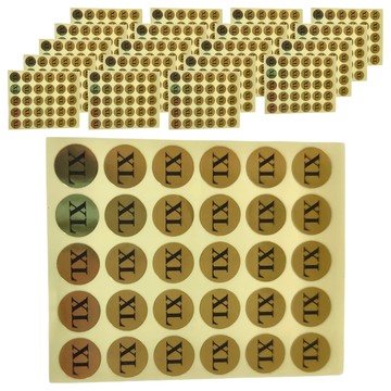 華麗牌 尺寸標籤 WL-3413 420張 / 包  金 + 黑  20包  1盒