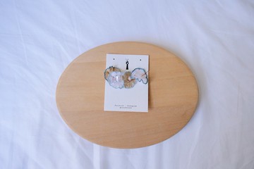 湖藍白 | 鉤織可調節項鍊