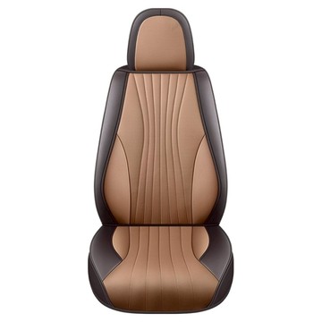 River Fox 汽車用絎縫透氣坐墊及全包覆型椅背套組  1套  棕色