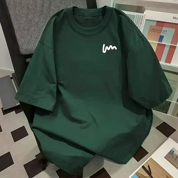 【台灣出貨】100%純棉  帥氣男裝 男生精品衣服 寬鬆上衣 復古上衣  休闲时尚 個性上衣 街頭潮流 綠色上衣 休閒