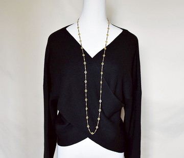 古典菱形花盤黃銅長鏈