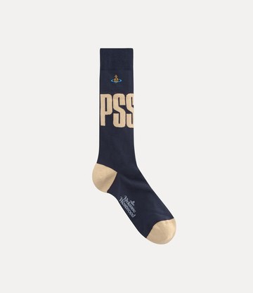 Vivienne Westwood Pssst! Sock Pssst! Navy Blue 4-5 Unisex