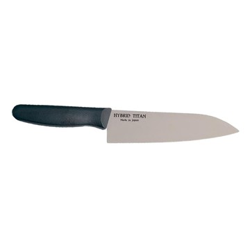 FOREVER 日本製職人抗菌鈦刀/三德刀  黑色 + 銀色  1個  15cm