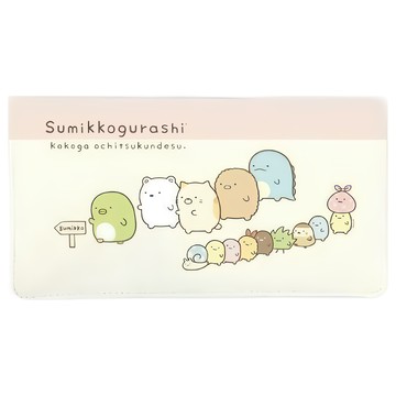 口罩收納套 尺寸約11x22cm  角落生物SG 白色  1個