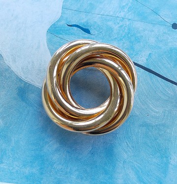 Vintage Jewelry 西洋古董飾品 Napier 金屬旋圈 別針