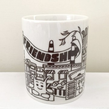 全瓷大馬克杯 友誼 | MonkeyCookie