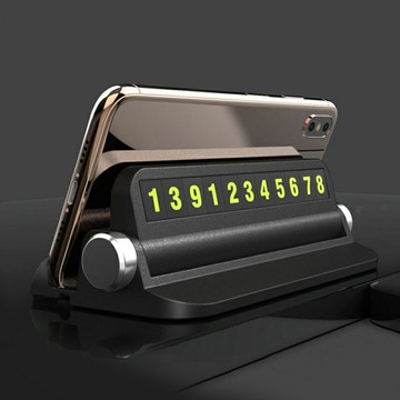 可隱藏號碼夜光停車牌 汽車手機架 電話號碼牌  臨停號碼牌 汽車電話牌 臨停車牌 暫停一下【CQ0052】普特汽車精品