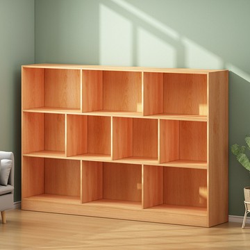 開發票 書架落地置物架家用書柜多層收納柜子分層架客廳簡易格子柜置物柜