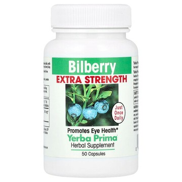 Yerba Prima, 歐洲越橘，50 粒膠囊（每粒膠囊 160 毫克）