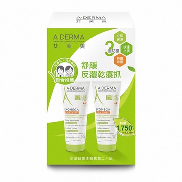 A-DERMA 艾芙美 燕麥新葉益護佳營養霜 200ml 2入組(台灣公司貨)