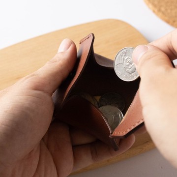 【拉瑪皮革】皮革零錢包 手工縫製 隨身收納