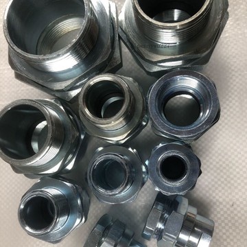 【五金 熱銷】BHJ防爆活接頭電纜密封接頭管接頭碳鋼鍍鋅4/6分儀表電機接頭定製 優選