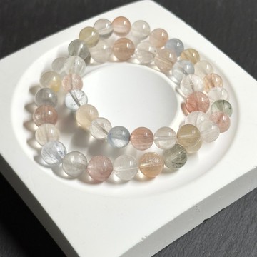 小清新彩兔毛手串