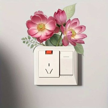 【MR.ZAKKA】創意壁貼-植物主題 盛開嬌豔花朵 居家布置 DIY可移式壁貼 無痕壁貼 牆貼