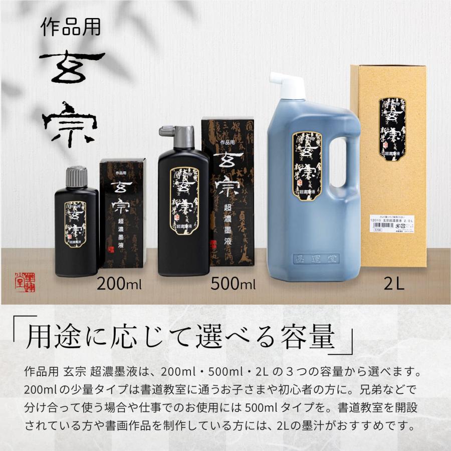 墨運堂 墨汁 玄宗 超濃墨液 作品用 500ml