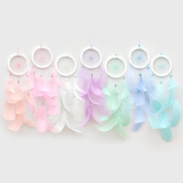 捕夢網8cm - 馬卡龍色系 飄逸版