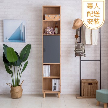 TZUMii專人配送組裝-洛克六格一門櫃 書櫃 收納櫃 2.6尺書櫃 免組裝書櫃