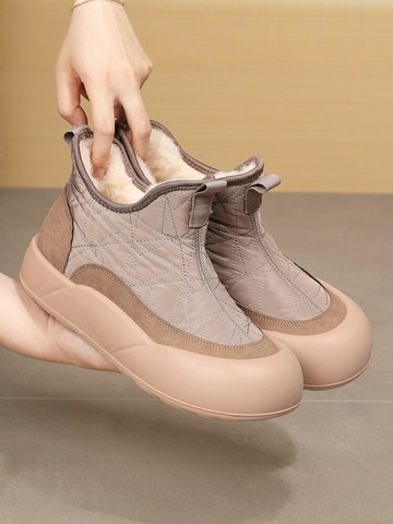 雪靴雪地靴女 2025冬季新款老北京棉鞋女加絨加厚媽媽鞋防滑保暖休閑棉靴雪地靴