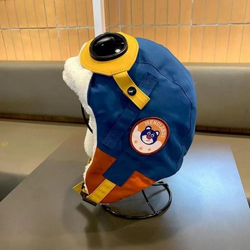 ✈新北發貨✨兒童帽子冬季飛行員雷鋒帽中大童防風戶外秋冬護耳加絨保暖女童