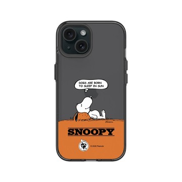 iPhone 15 Clear 酷墨灰 - 史努比 Snoopy 75th Anniversary - 75週年-休息一下