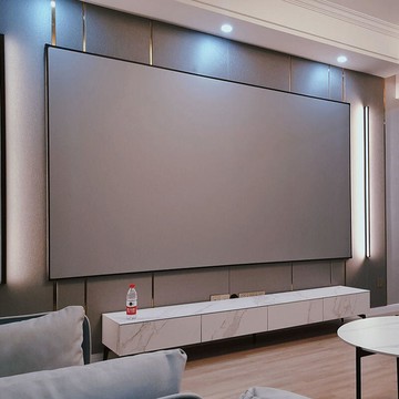 布幕 投影機布幕 金屬抗光布幕 投影布幕 投影機家用超高清幕布 投影幕布抗光金屬黑晶框架投影儀幕布