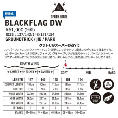 全国宅配無料 ブラック デスレーベル ブラックフラッグ22-23 BLACKFLAG