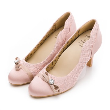 SUGAT系列-三麗鷗聯名完美7公分跟高靜音跟鞋女鞋-粉