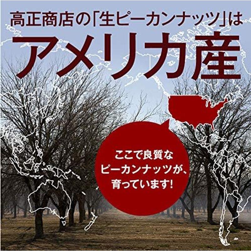 ピーカンナッツ 生 700g アメリカ産 無添加 無塩 無油 ジュニアマンモス ハーフ チャック付き