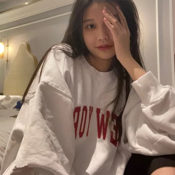 春秋季薄款衛衣女新款ins潮寬松bf慵懶風字母刺繡上衣服