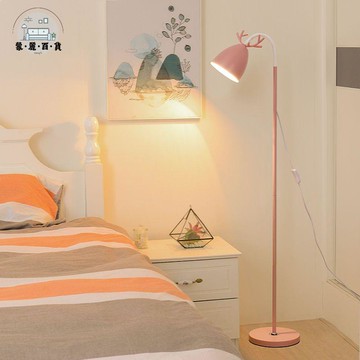 落地燈 立燈 110v燈具 臥室落地燈 落地燈簡約現代ins風少女客廳氛圍網紅兒童北歐臥室床頭落地臺燈免運 開立發票 工廠直銷 全館折扣 售後保障 m5521