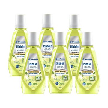 《台塑生醫》Dr s Formula固齒健牙齦牙周全效護理漱口水(清新綠茶)500ml(6罐/組)