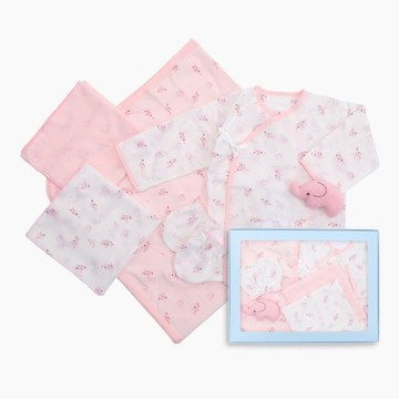 【麗嬰房les enphants】新生兒透氣紗布衣禮盒| 新生禮盒 彌月禮盒 包包裝 寶寶服飾 寶寶禮盒