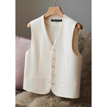 查琳LUAPANDA 西裝馬甲女設計感小眾百搭新款小背心疊穿潮流957