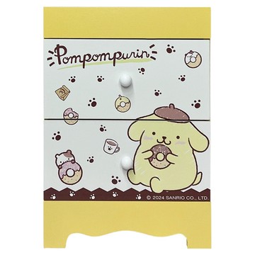 Sanrio 三麗鷗 布丁狗二抽收納盒 14 x 10 x 20cm  1個  甜點時光