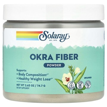 Solaray, 秋葵纖維粉，原味，2.63 盎司（74.7 克）