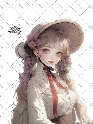 original sticker no.2100 人物貼紙 原創貼紙 原創人物貼紙 裝飾貼紙 cotton melody