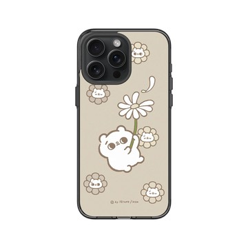 iPhone 15 Pro Max Clear 酷墨灰 - 爽爽貓 Song Song Meow by SECOND - 花開了