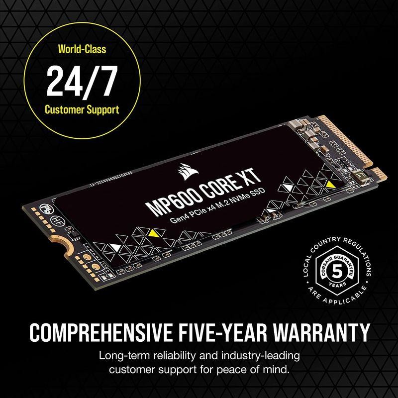 Corsair MP600 CORE XT 1 TB M.2-2280 PCIe 4.0 X4 NVME Solid State Drive  (CSSD-F1000GBMP600CXT) - PCPartPicker