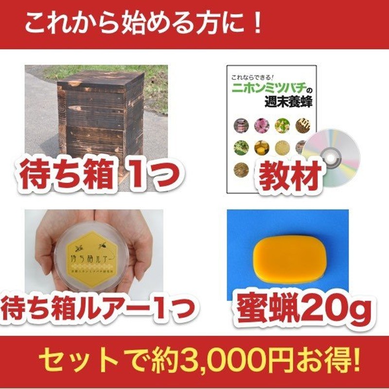 待ち箱ルアーで始める！週末養蜂スタートキット 通販 LINEポイント最大0.5%GET | LINEショッピング