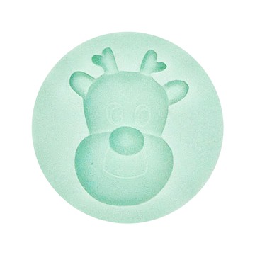 KitchenCraft 圓片翻糖點心模 - 馴鹿造型，直徑7cm，矽膠材質  1個