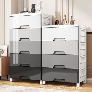 34-50-60抽屜式收納柜多層家用客廳玩具柜子零食儲物柜廚房置物架