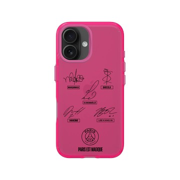 iPhone 16 Clear 粉漾桃 - PSG - PSG Signatures black