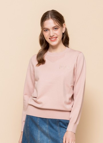 *活力輕甜刺繡針織衫