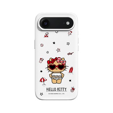 iPhone Air SolidX 白 - 三麗鷗-Hello Kitty - 愛心墨鏡