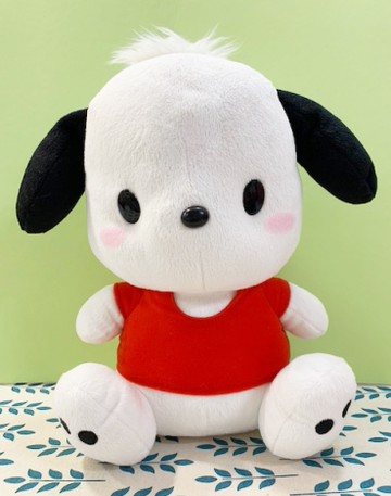 【震撼精品百貨】Pochacco 帕帢狗~三麗鷗帕帢狗 造型絨毛娃娃/玩偶-紅衣*95210
