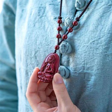 【巴黎精品】現貨+預購 硃砂項鍊朱砂吊墜子擋煞防小人轉運除穢淨化招財開運-生肖佛大號男女飾品8款a1jt79